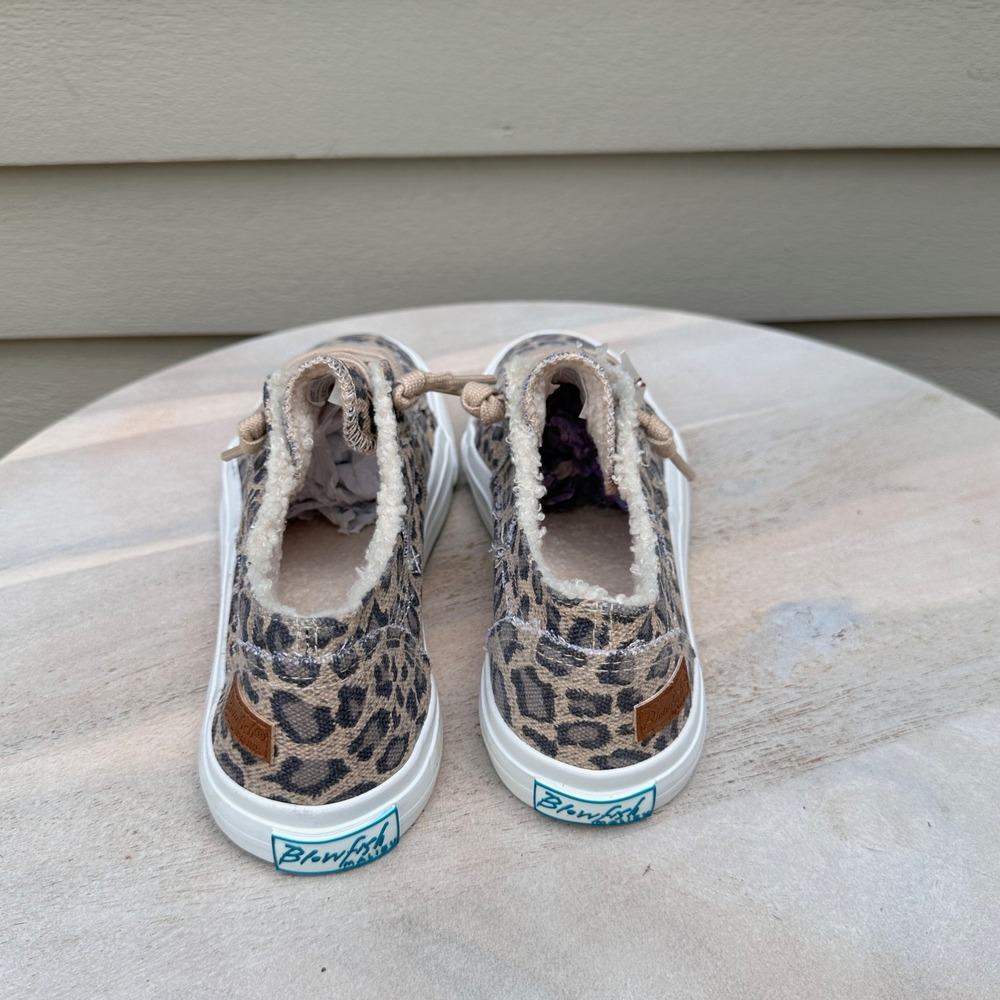 Blowfish Malibu Womens Leopard Print Faux Fur Lined Slip On Sneakers 8.5 ZS001 - Picture 10 of 12